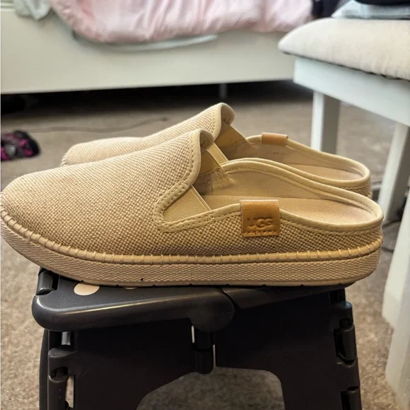 UGG women’s Canvas Slip-On Loafers in Tan - Picture 2 of 3